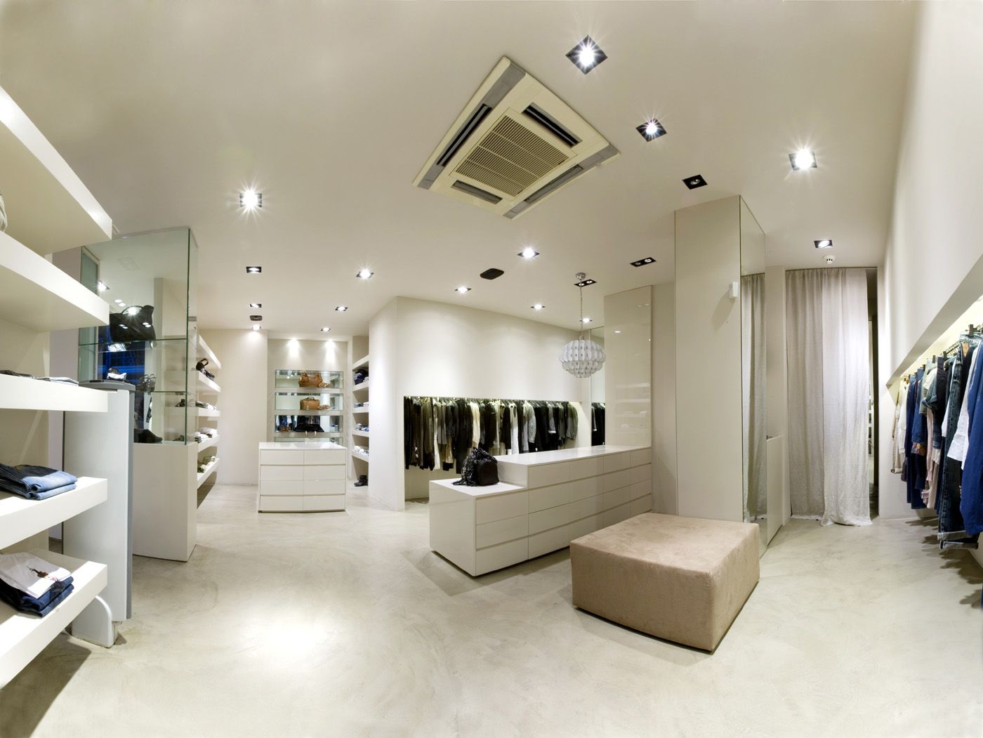 Interno negozio abbigliamento moderno, 1400x1051 HD, Desktop