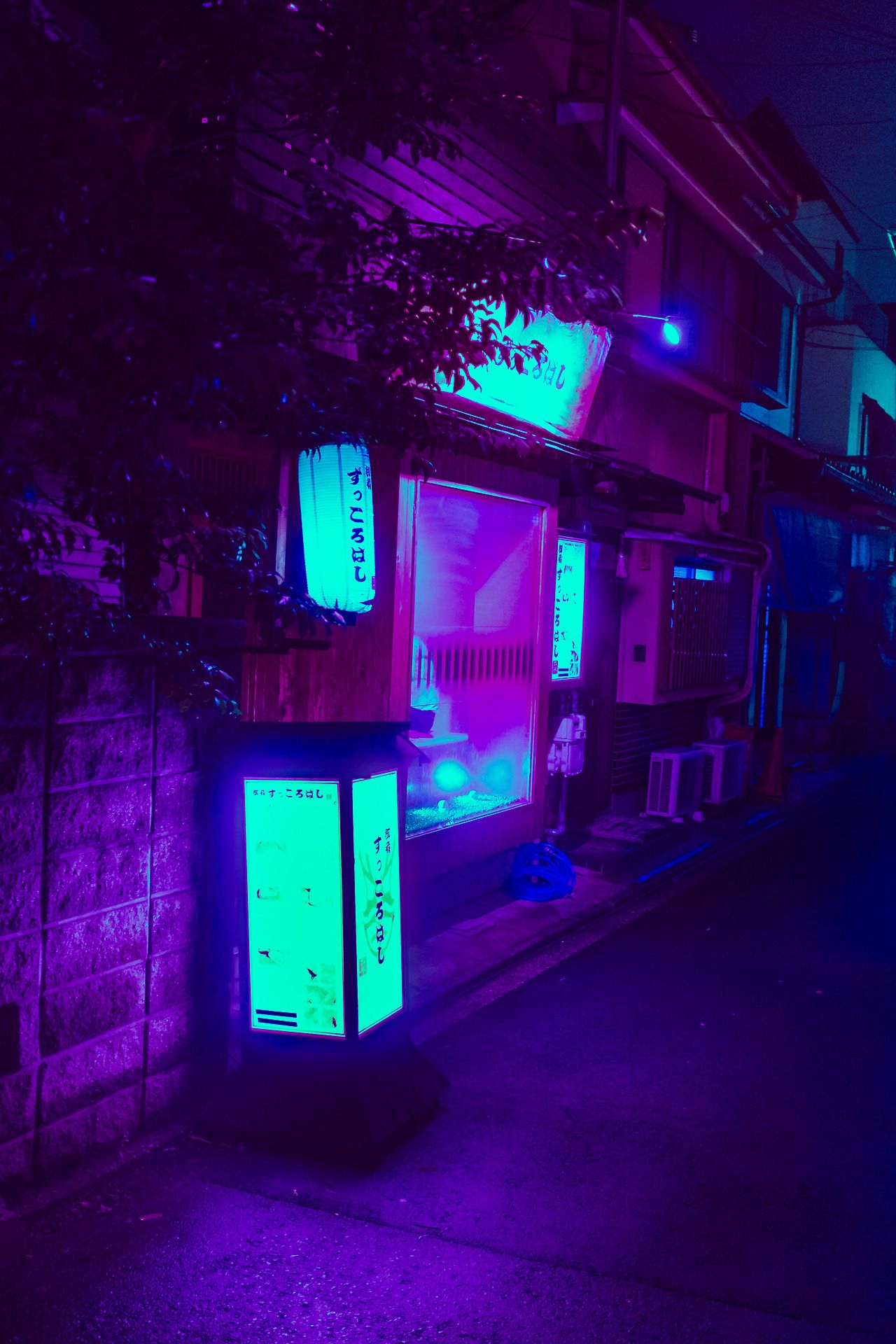 Insegna neon Blue Moon, 1920x1440 Full HD+ WUXGA, PC Desktop