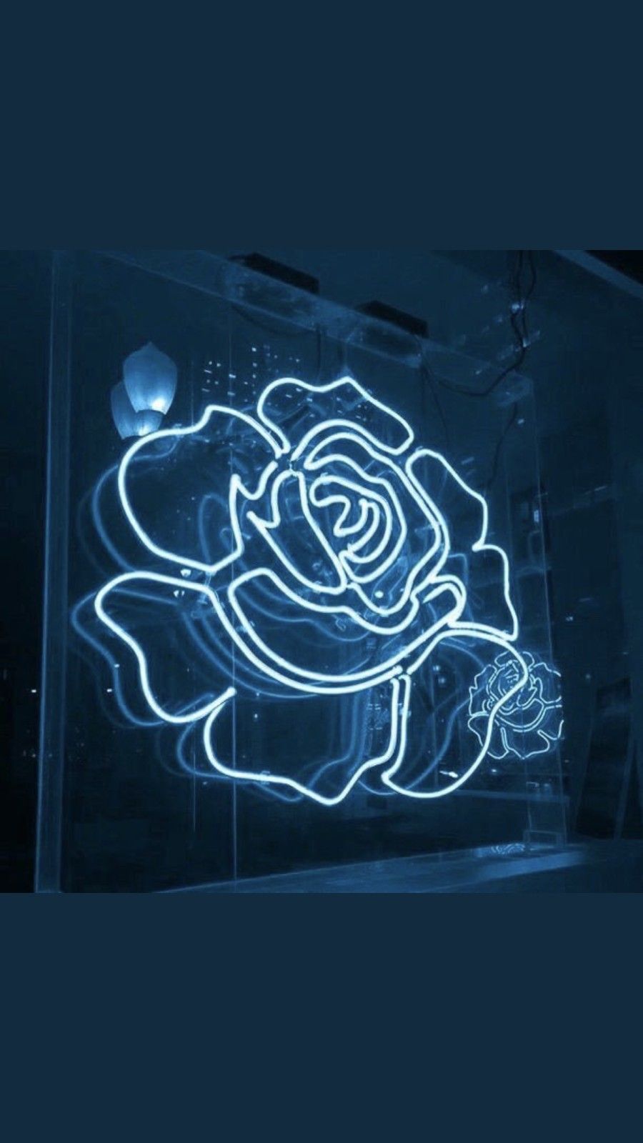 Rosa neon blu luminosa, 900x1600 Verticale, Telefono