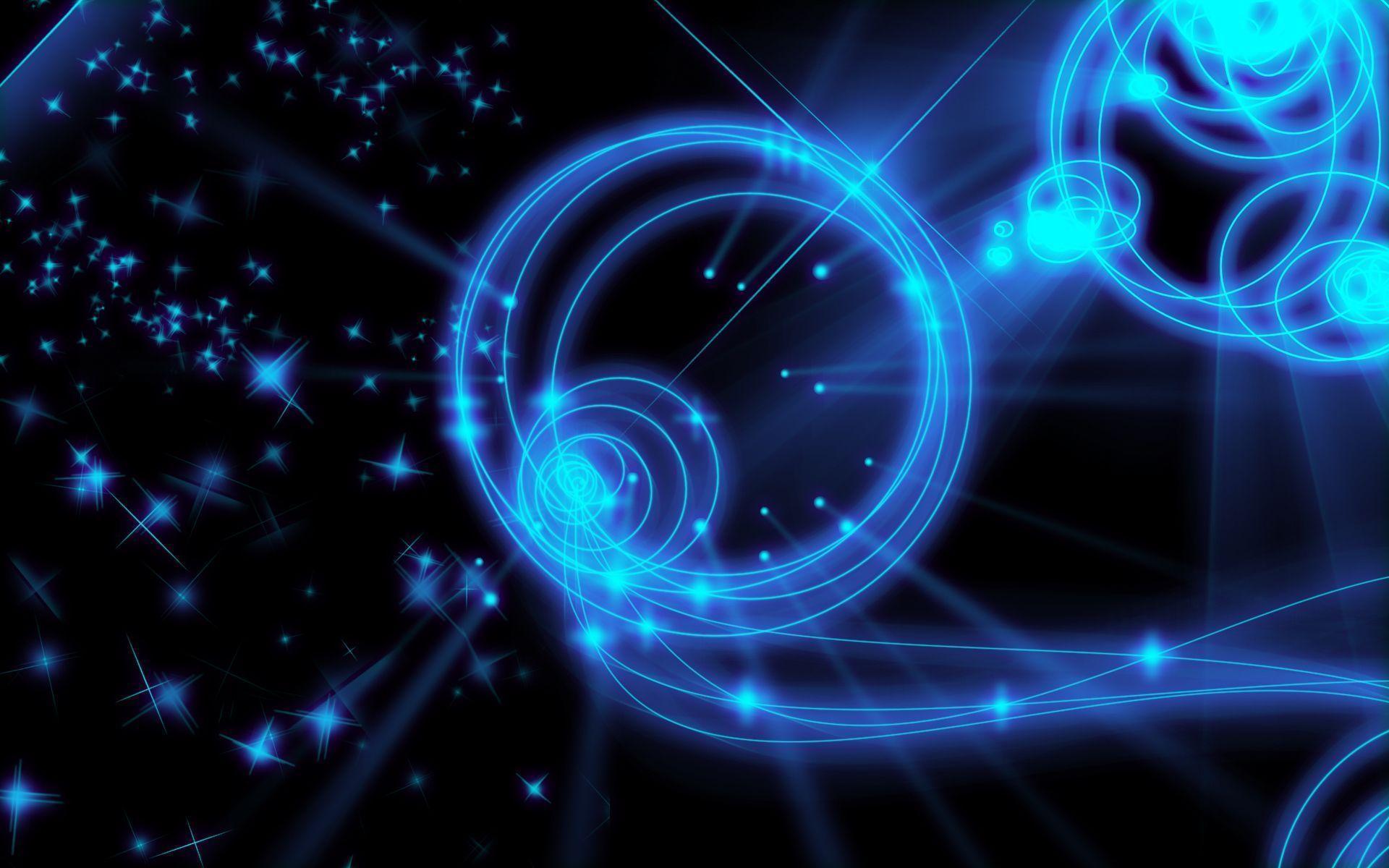 Spirali neon blu astratte, 1920x1200 Full HD+, Laptop
