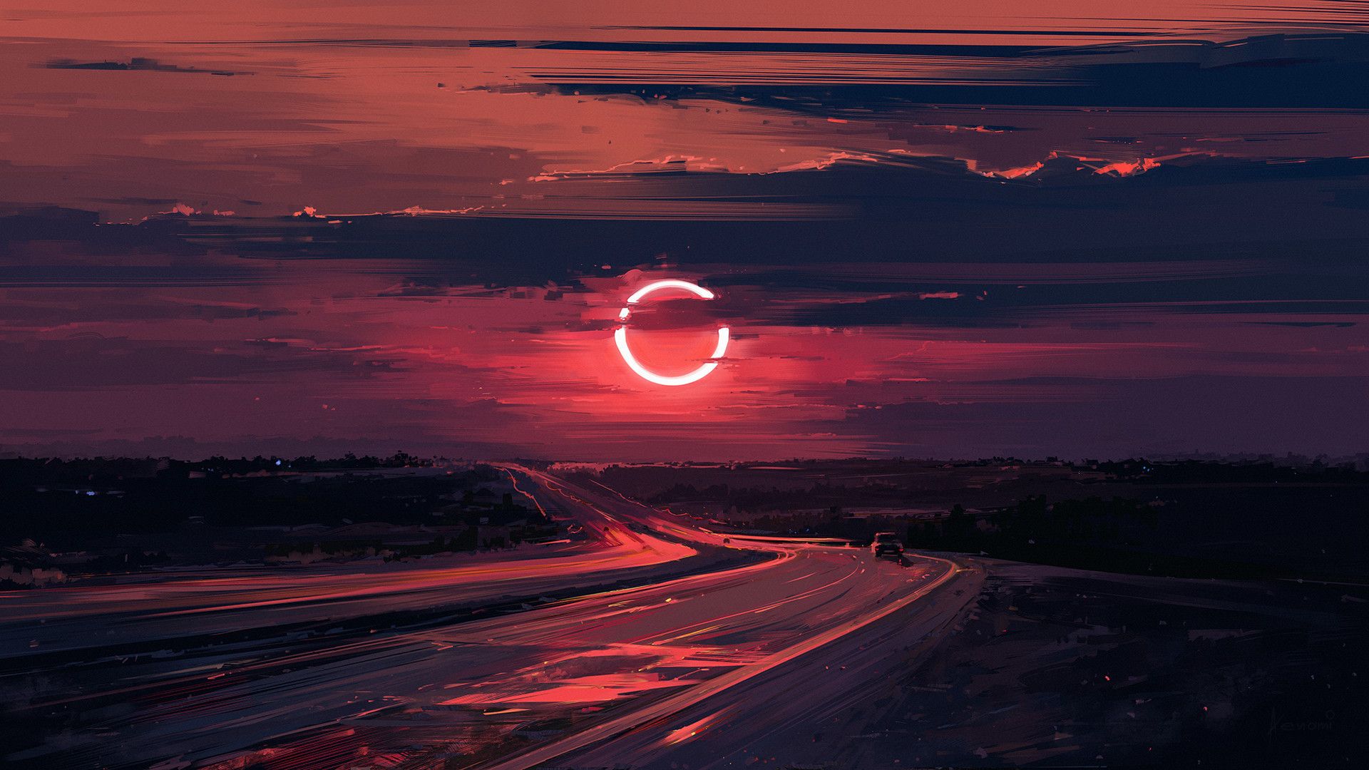 Insegna neon rossa Love Me, 1080x1920 Full HD Verticale, Samsung Galaxy