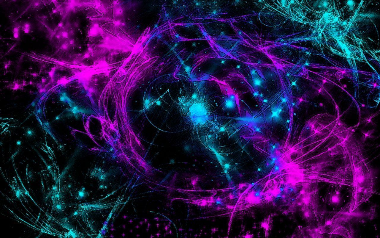Astratto neon viola e ciano, 1280x800 HD, Desktop