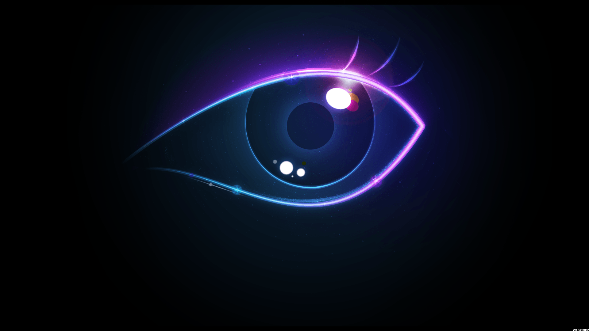 Occhio neon viola blu, 1920x1080 Full HD 1080p, PC Desktop