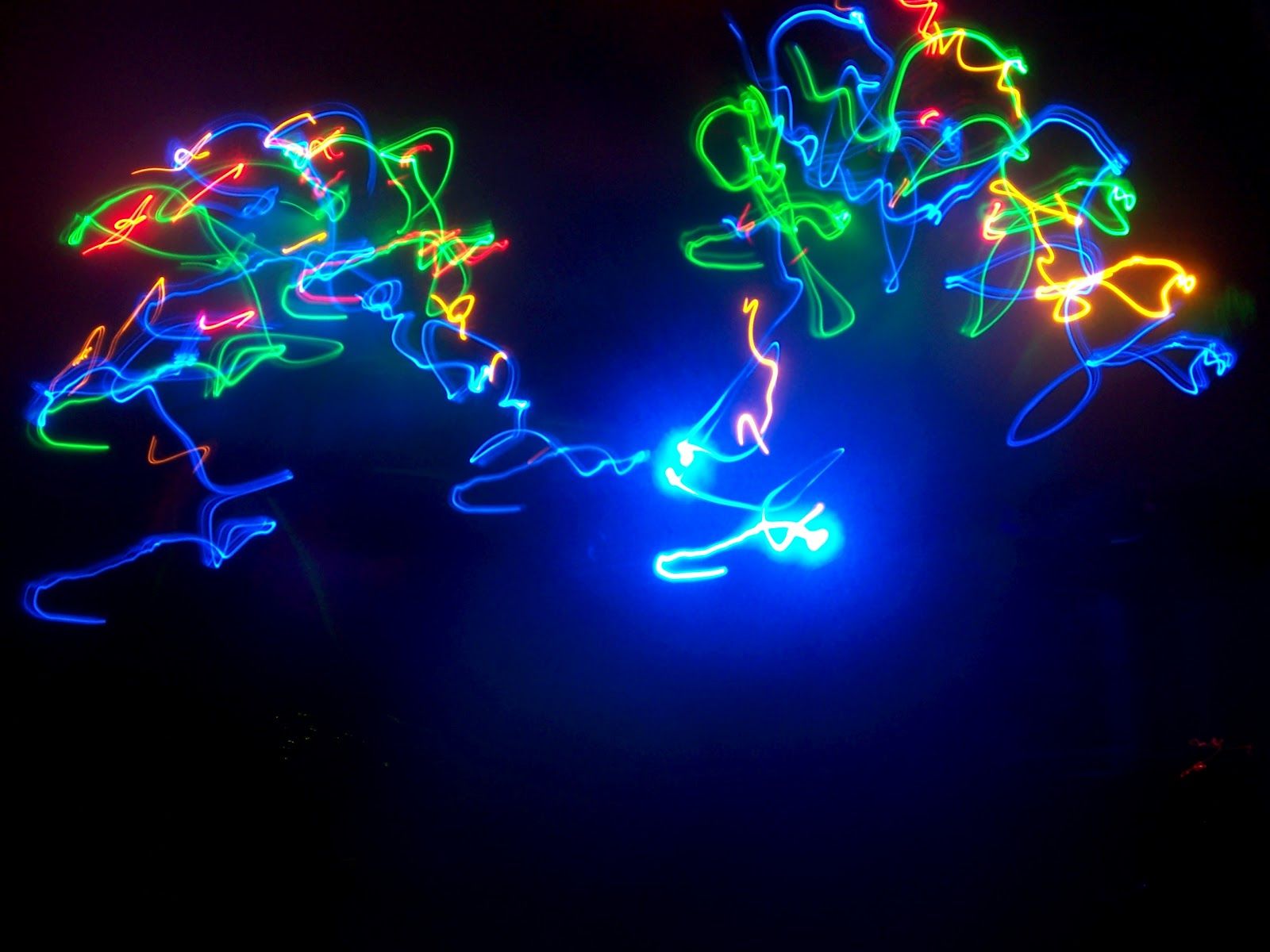 Luci al neon colorate astratte, 1600x1200 900p, Laptop