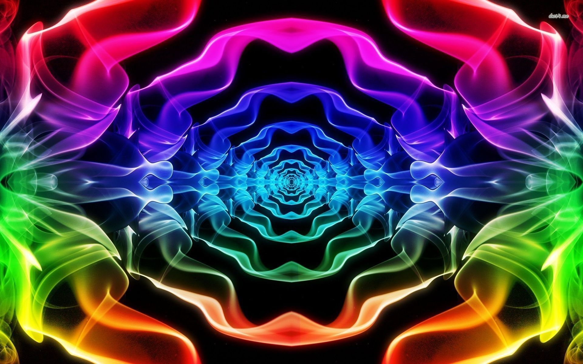 Onde neon colorate astratte, 1920x1200 Full HD+ WUXGA, Laptop