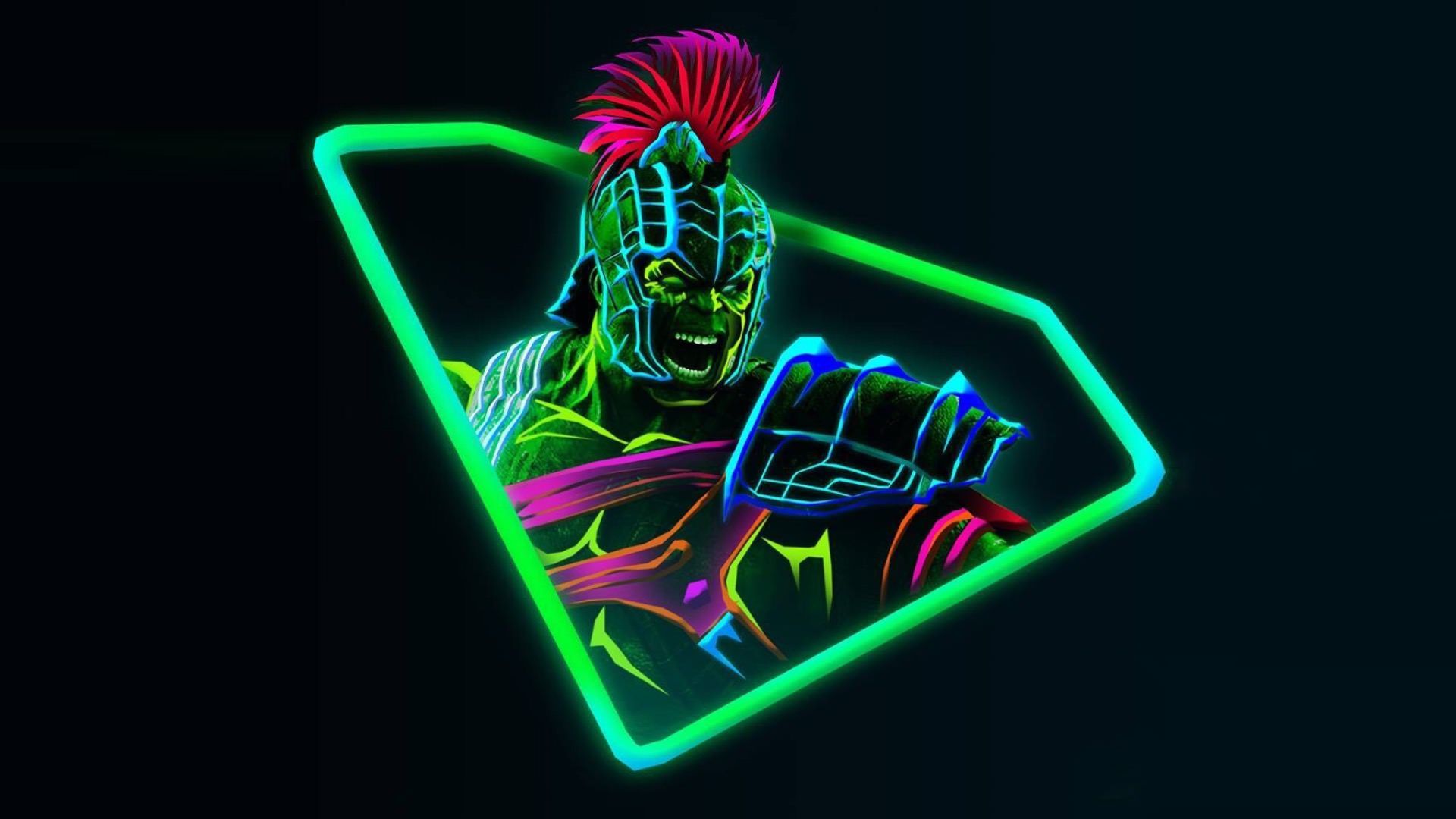 Hulk neon Avengers, Marvel, 1920x1080 Full HD 1080p, Monitor Gaming