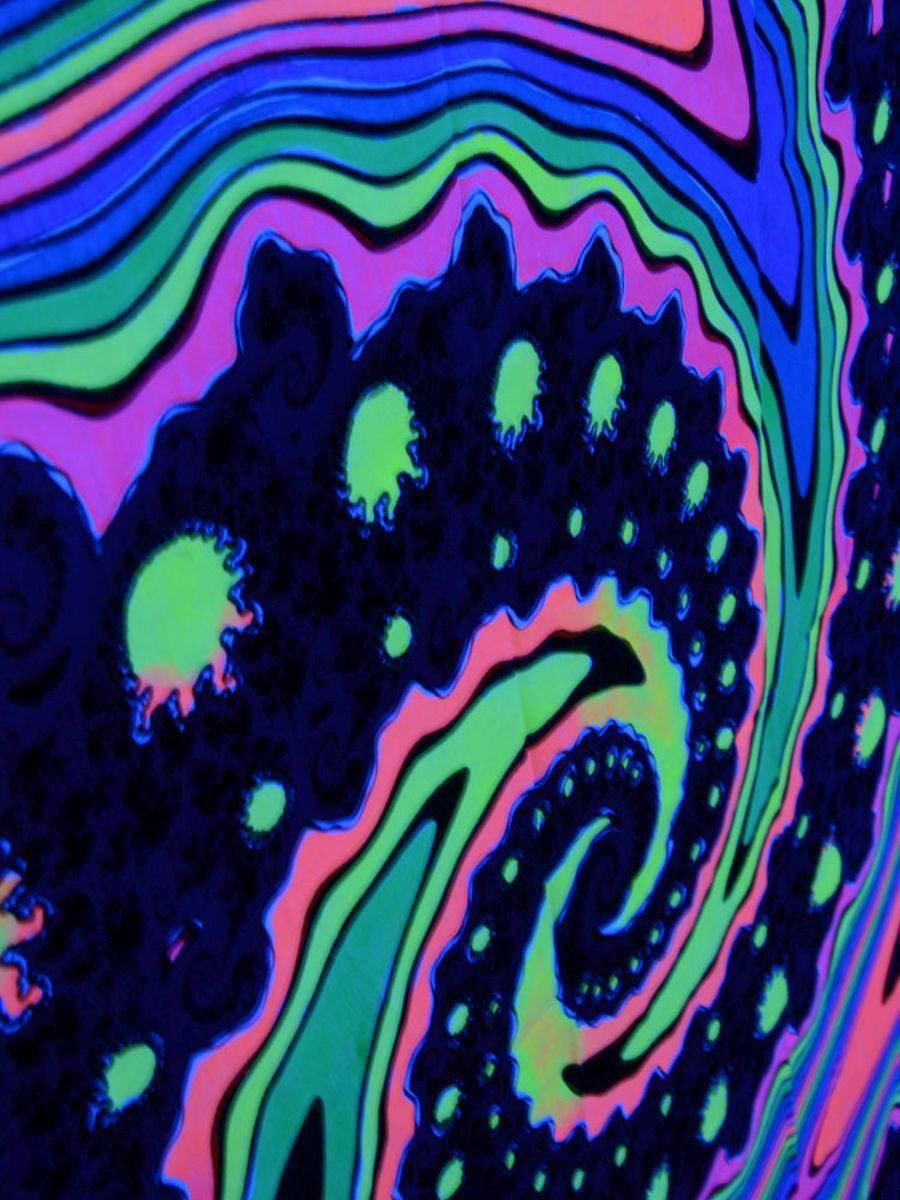 Spirale astratta neon psichedelica, 900x1200 Full HD Verticale, Smartphone