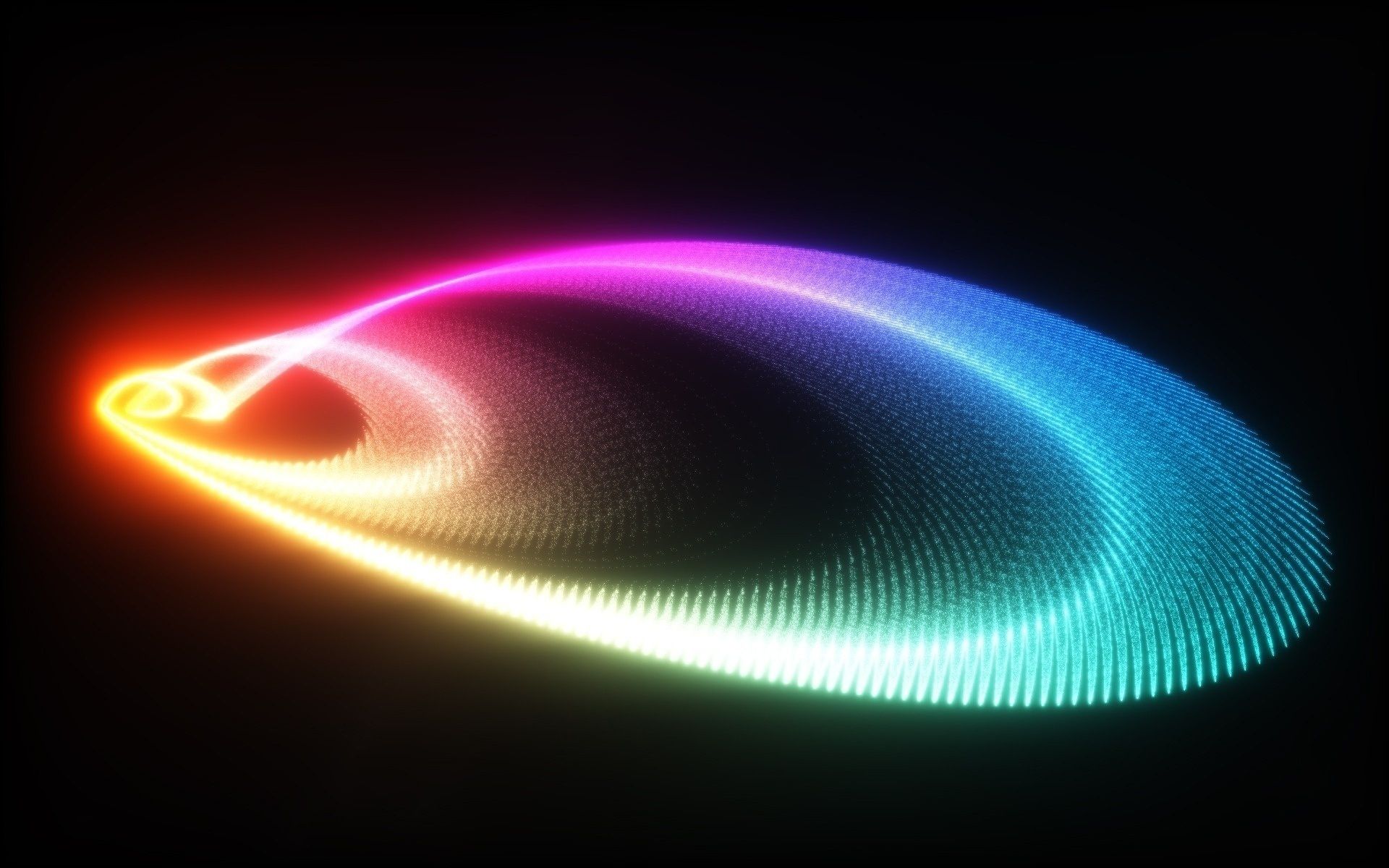 Anello luminoso astratto neon, 1920x1200 WUXGA, Desktop
