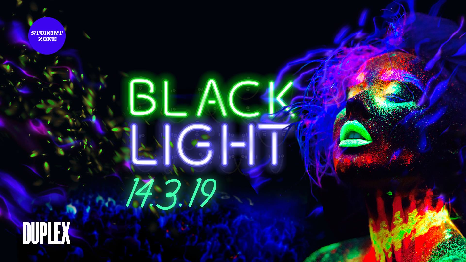 Black Light Party, viso neon fluorescente, 1920x1080 1080p, PC