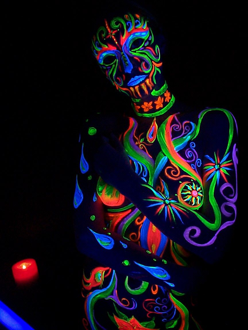 Corpo dipinto neon fluorescente, 864x1152 Full HD Verticale, Samsung Galaxy