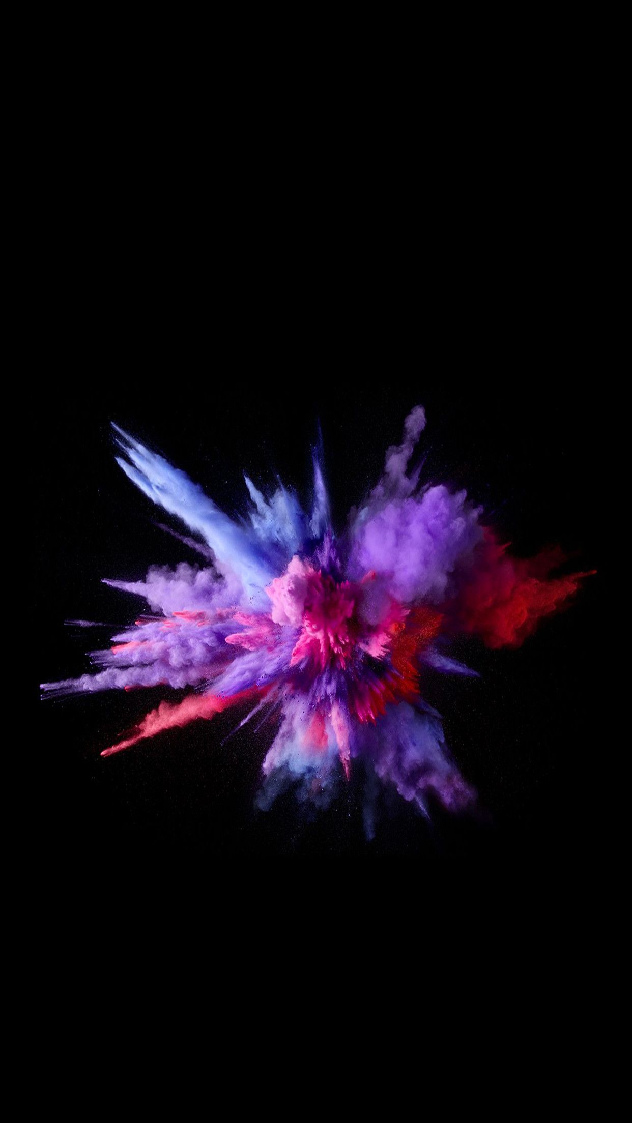 Esplosione polvere colorata neon, 1242x2208 Verticale, Telefono