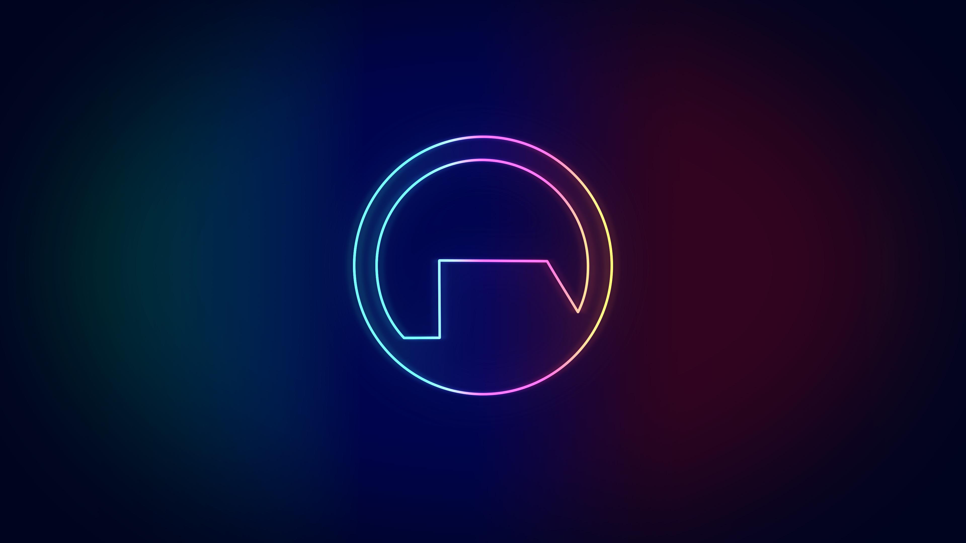 Logo Black Mesa neon, 3840x2160 UHD, Monitor 4K
