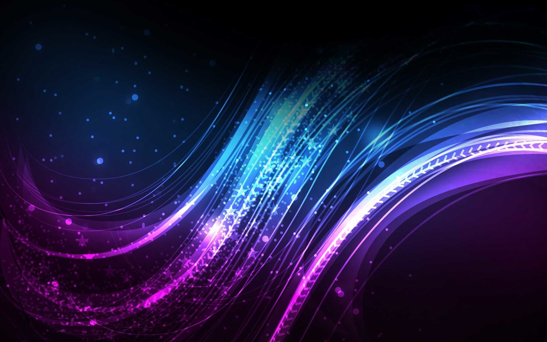 Onde di luce neon astratte, 1920x1200 Full HD+, Desktop