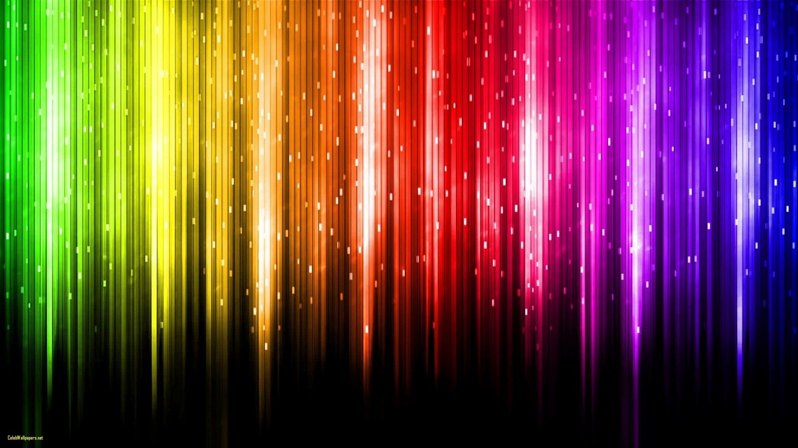 Strisce verticali arcobaleno neon, 1600x900 HD, Laptop