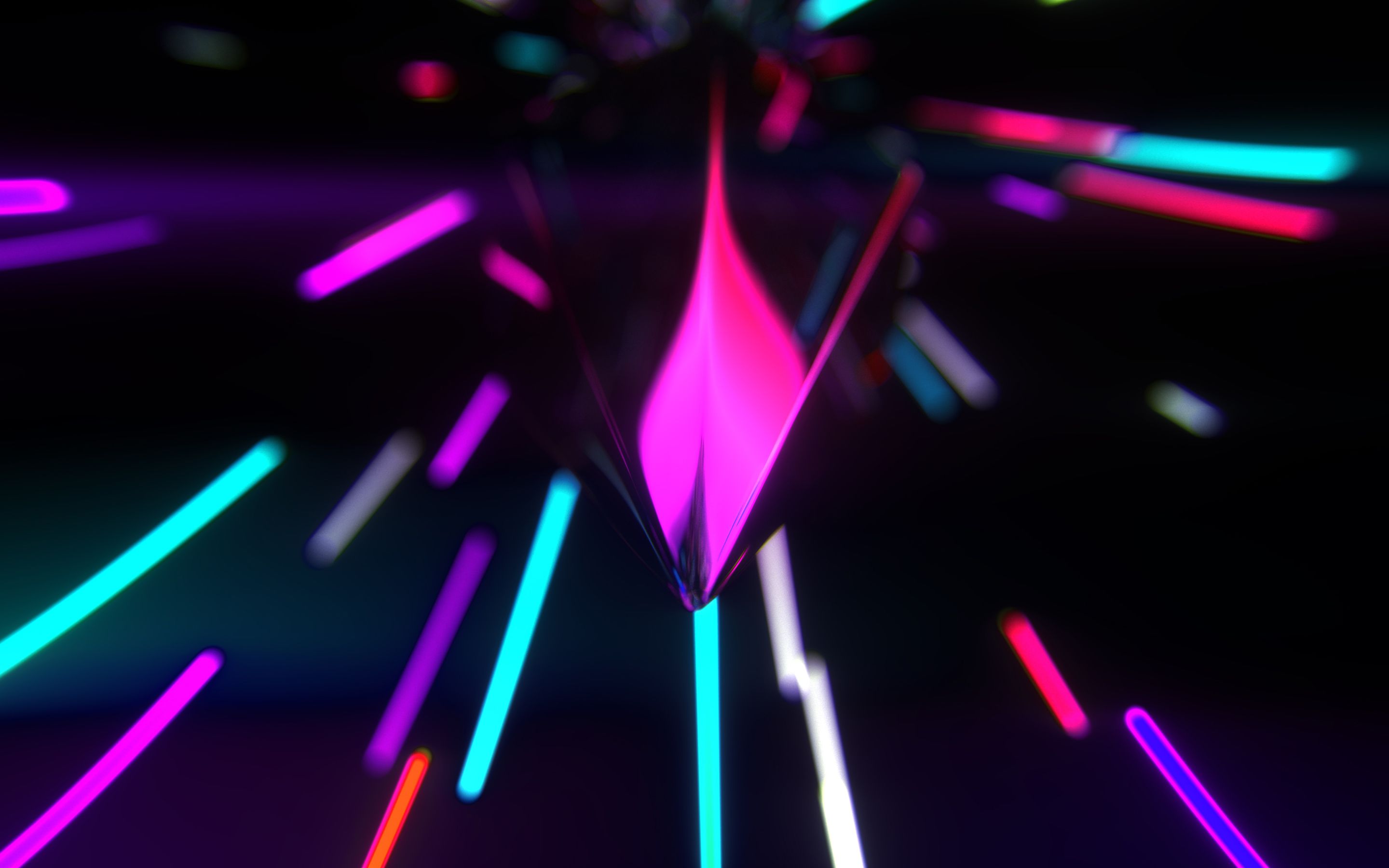 linee neon astratte colorate, 2880x1800 2K+, MacBook Pro