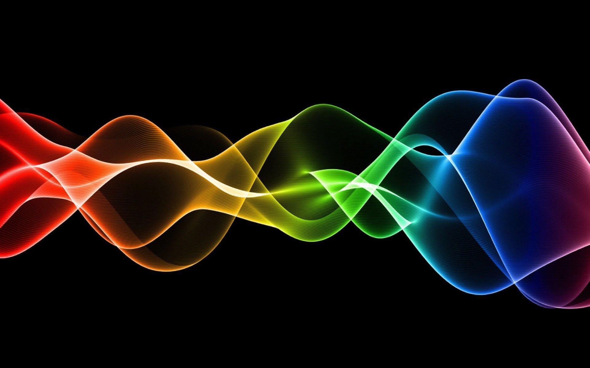 Onde luminose arcobaleno astratte, 1920x1200 Full HD+ WUXGA, Laptop