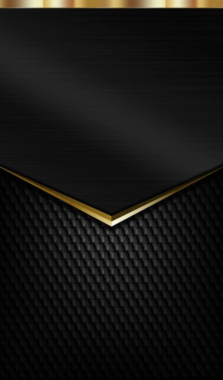 Texture nero e oro geometrico, 754x1283 Verticale, Telefono