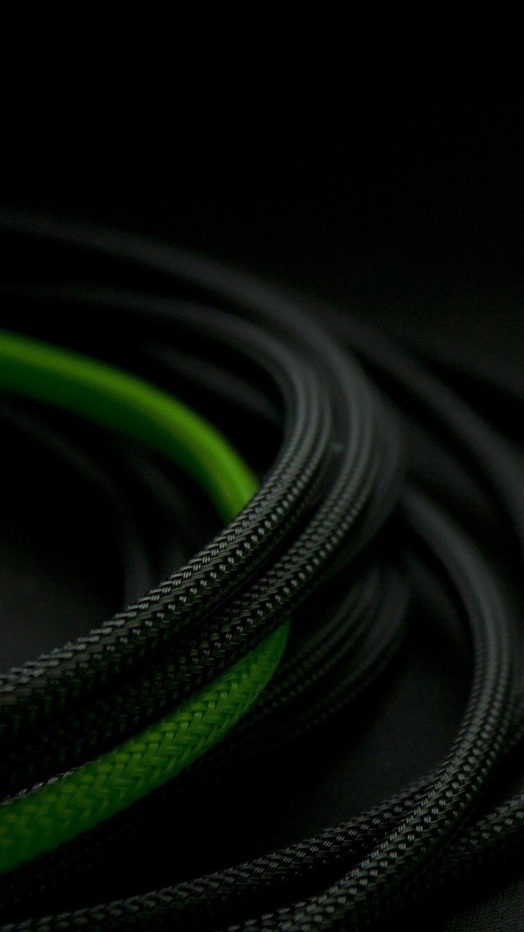 Cavi intrecciati verde nero, 1080x1920 Full HD Verticale, Samsung Galaxy