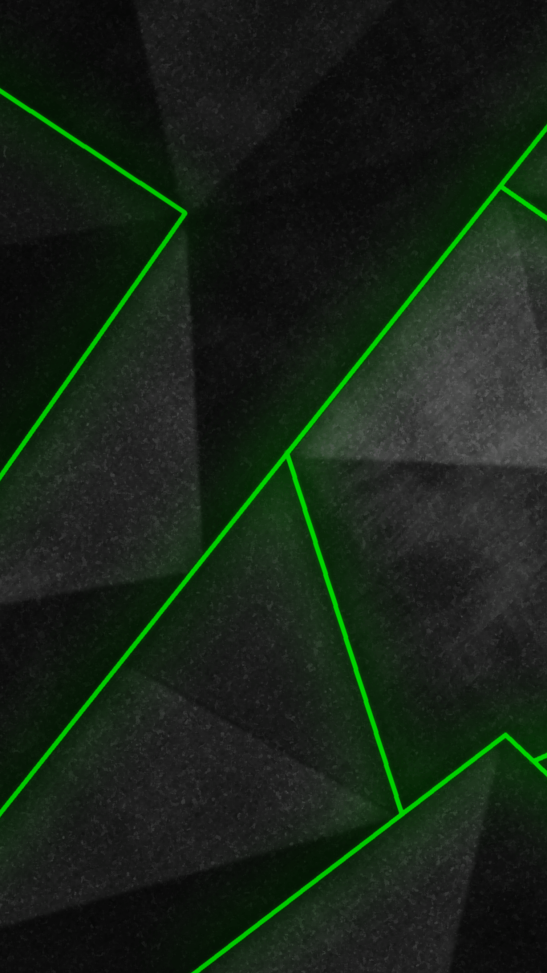 Linee neon verdi geometriche, 1080x1920 Verticale, Telefono