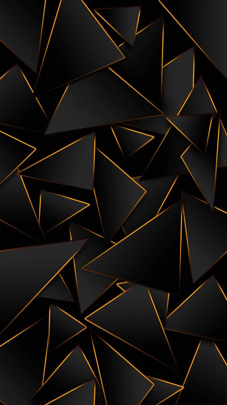Triangoli geometrici nero oro, 736x1308 Full HD Verticale, Realme