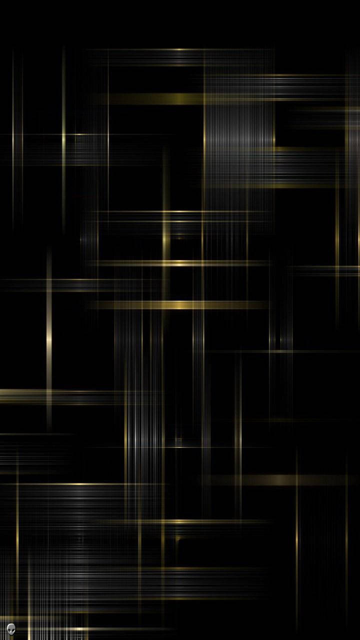 Linee astratte nero e oro, 720x1280 Full HD Verticale, Smartphone