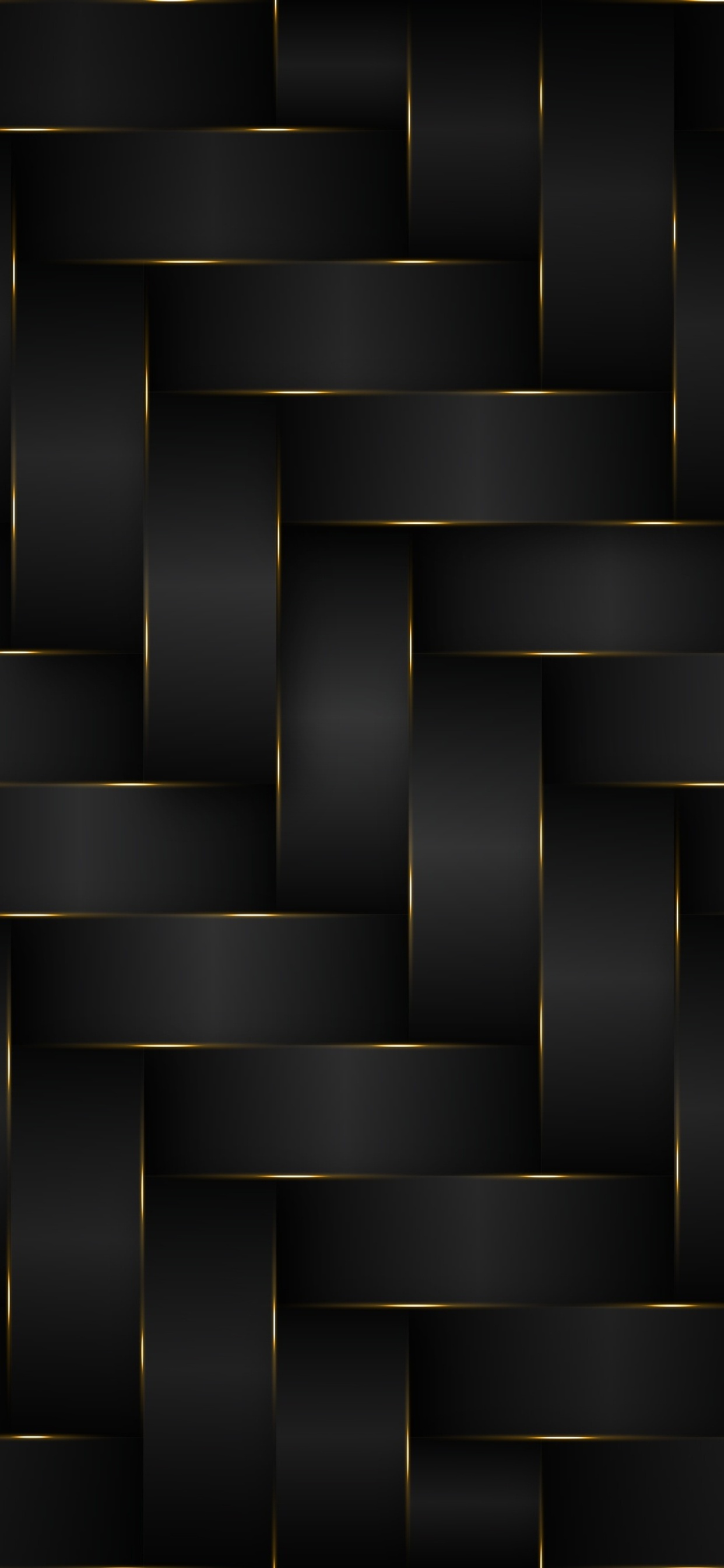 Motivo intrecciato nero e oro, 1242x2688 Full HD Verticale, iPhone