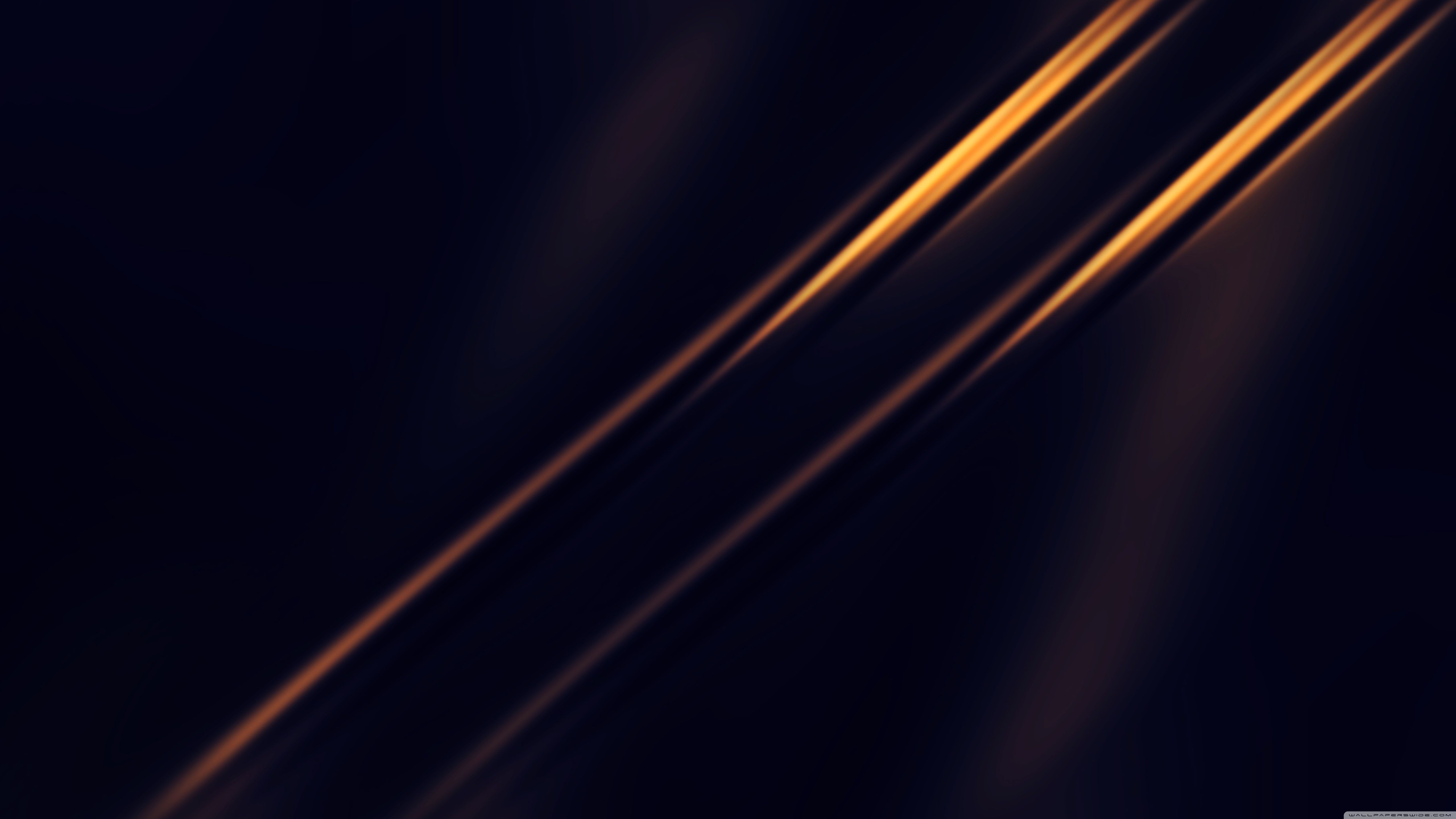 Linee dorate diagonali su nero, 5120x2880 UHD, PC 4K