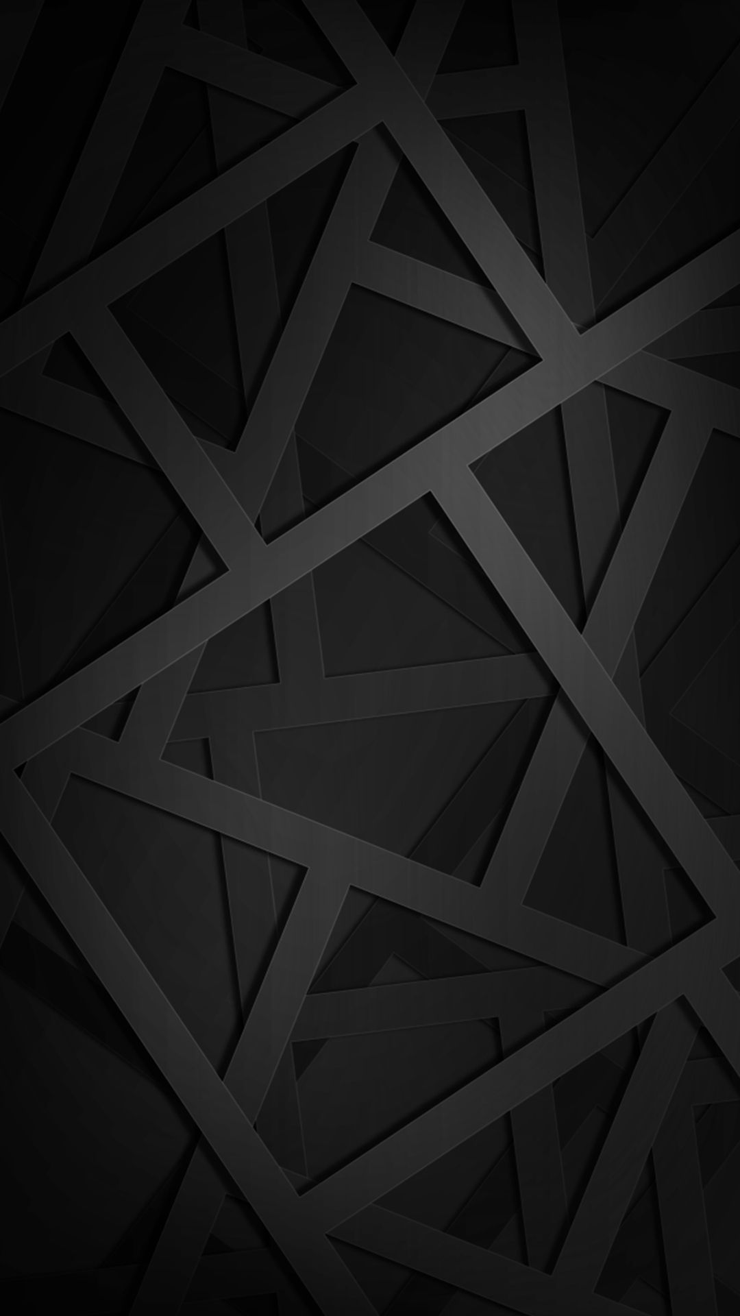Forme geometriche nere astratte, 1080x1920 Verticale, Mobile