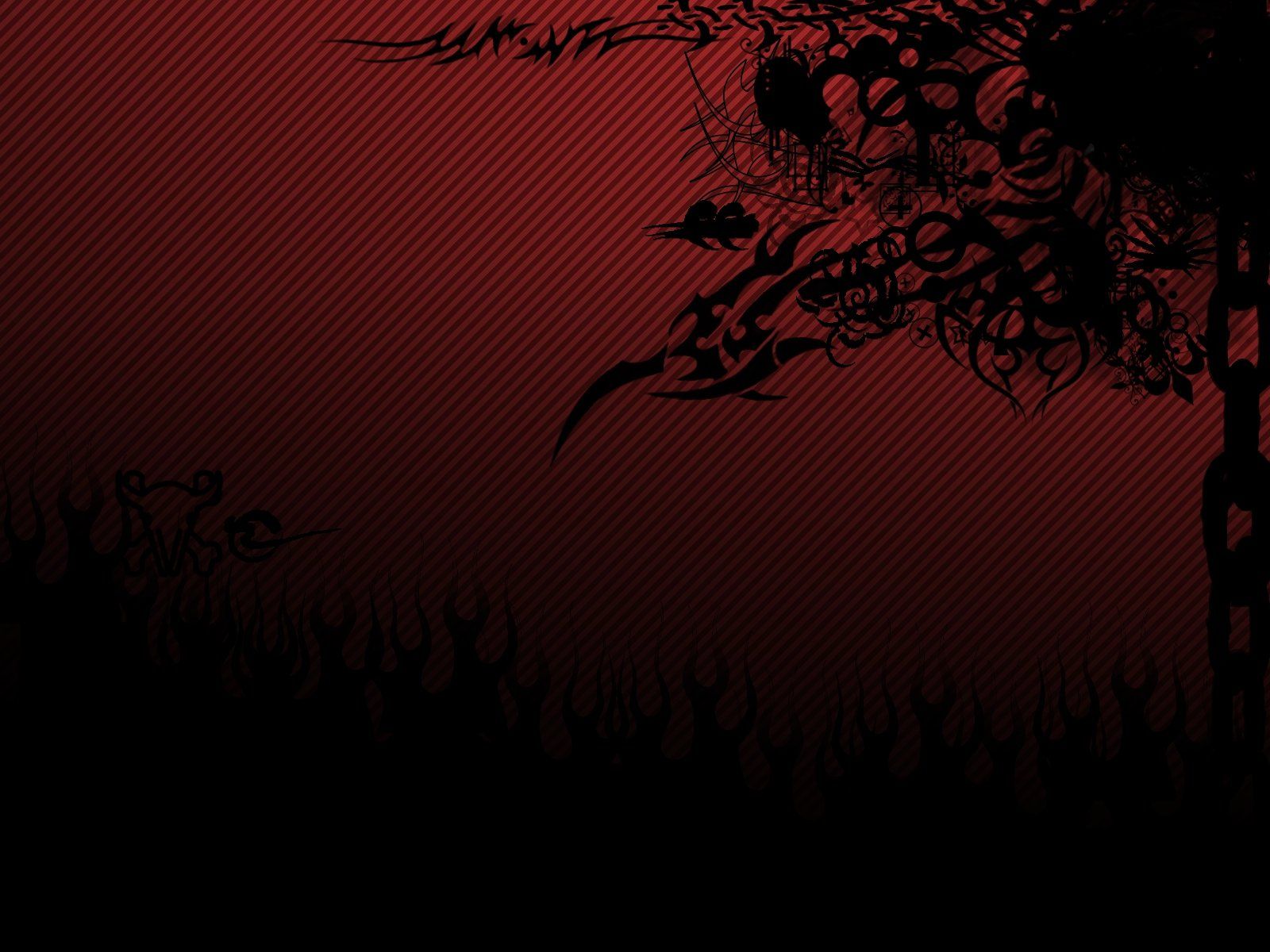 Ramo nero astratto sfondo rosso, 1600x1200 900p, PC
