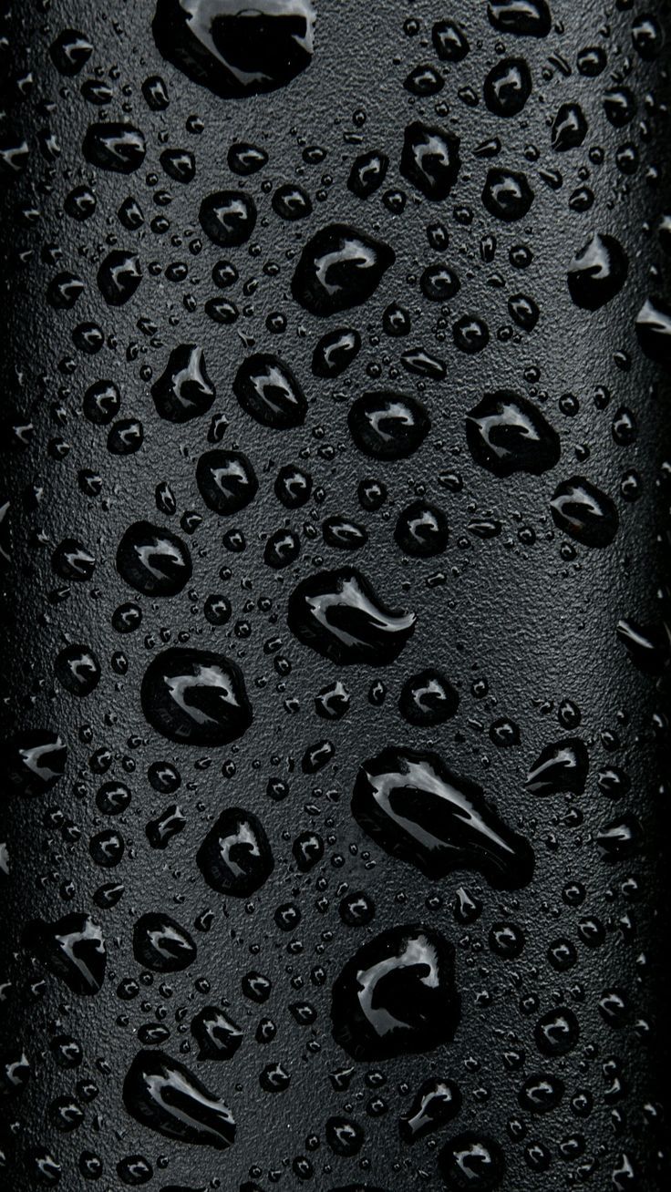 Gocce d'acqua su nero, 736x1308 Full HD Verticale, Smartphone