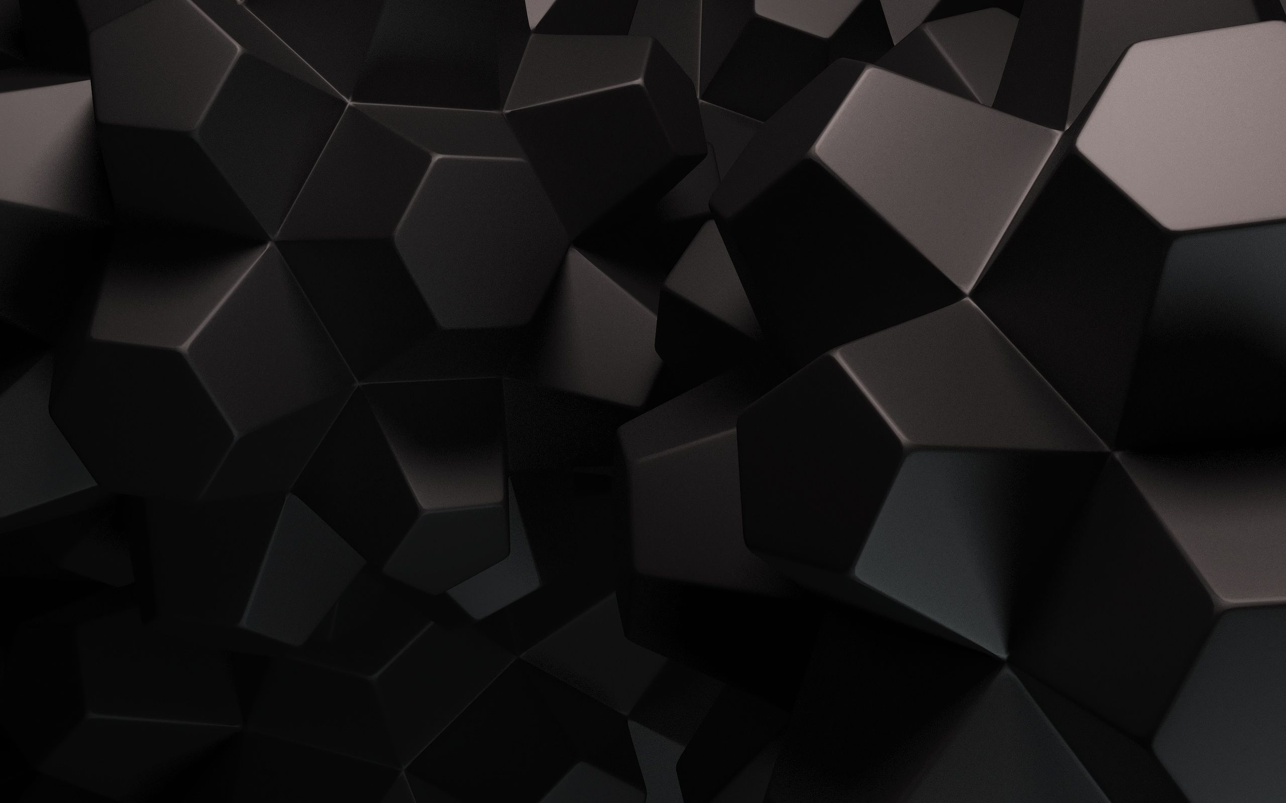 Forme geometriche astratte nere, sfondi Neri, 2560x1600 WQXGA, MacBook Pro