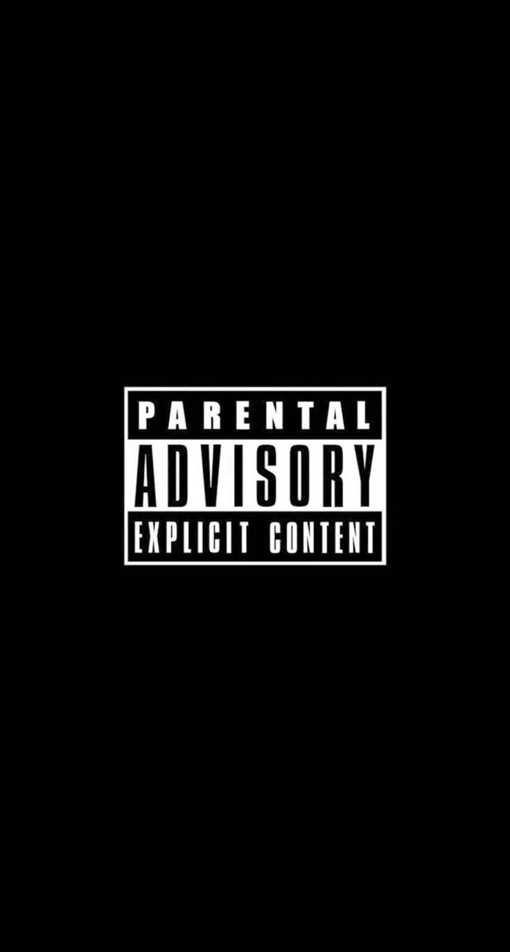 Parental Advisory sfondo nero, 736x1374 Full HD Verticale, Smartphone