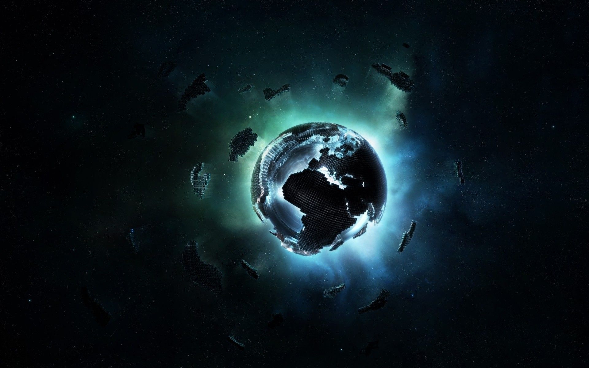 Pianeta Terra nello spazio nero, sfondi Neri, 1920x1200 Full HD+, iMac