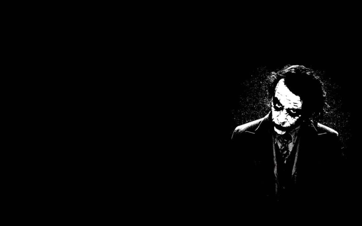 Joker sfondo nero, sfondi Neri, 1164x728 HD, Desktop