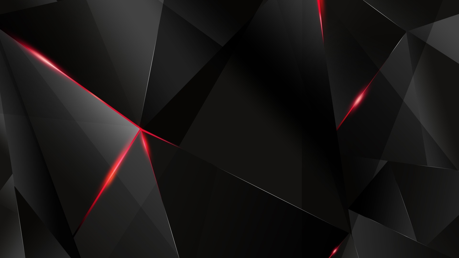 Sfondo astratto nero geometrico rosso, sfondi Neri, 1920x1080 Full HD 1080p, PC
