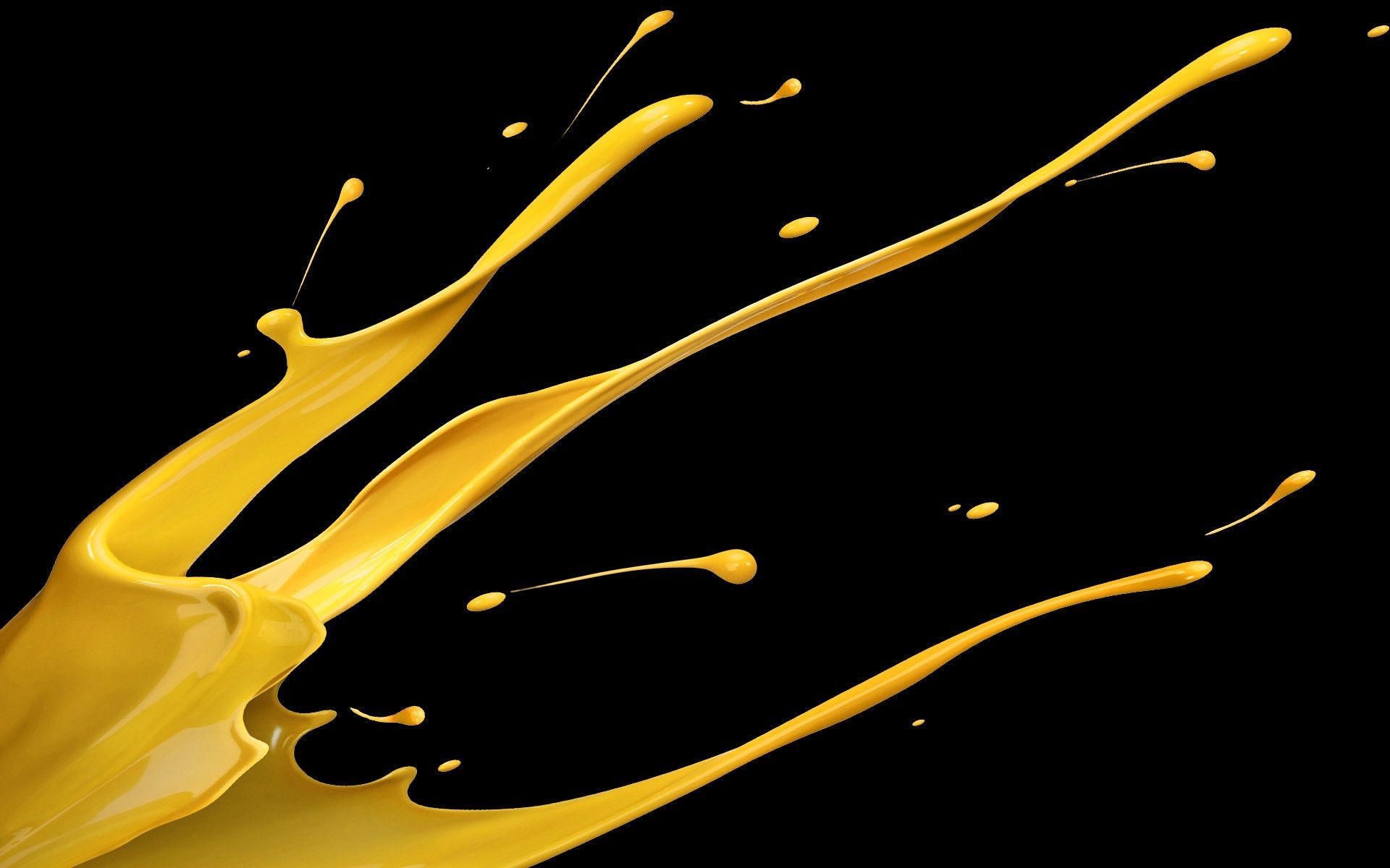 Splash di vernice gialla, 1920x1200 Full HD+, PC