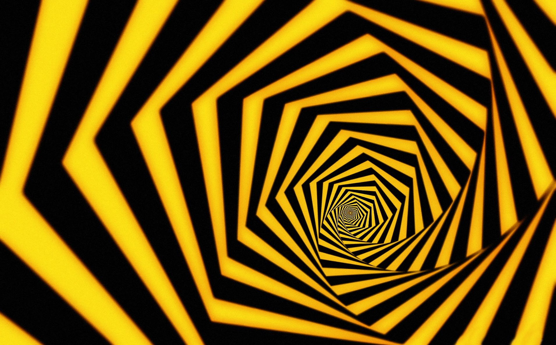 Spirale geometrica nero e giallo, 1911x1185 900p, PC Desktop