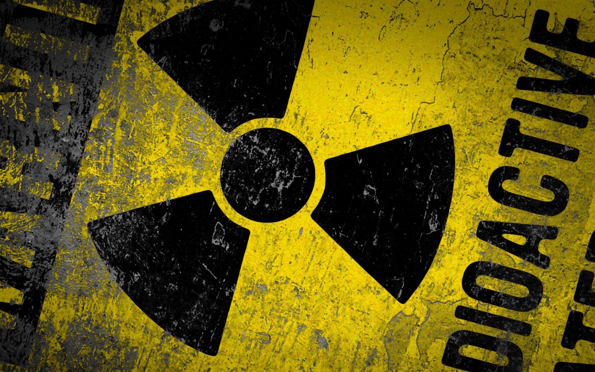 Simbolo radioattivo nero giallo, 1920x1200 Full HD+, PC Desktop