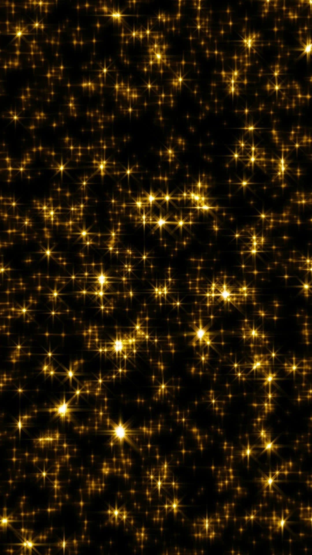 Particelle dorate scintillanti su nero, 1080x1920 Full HD Verticale, iPhone