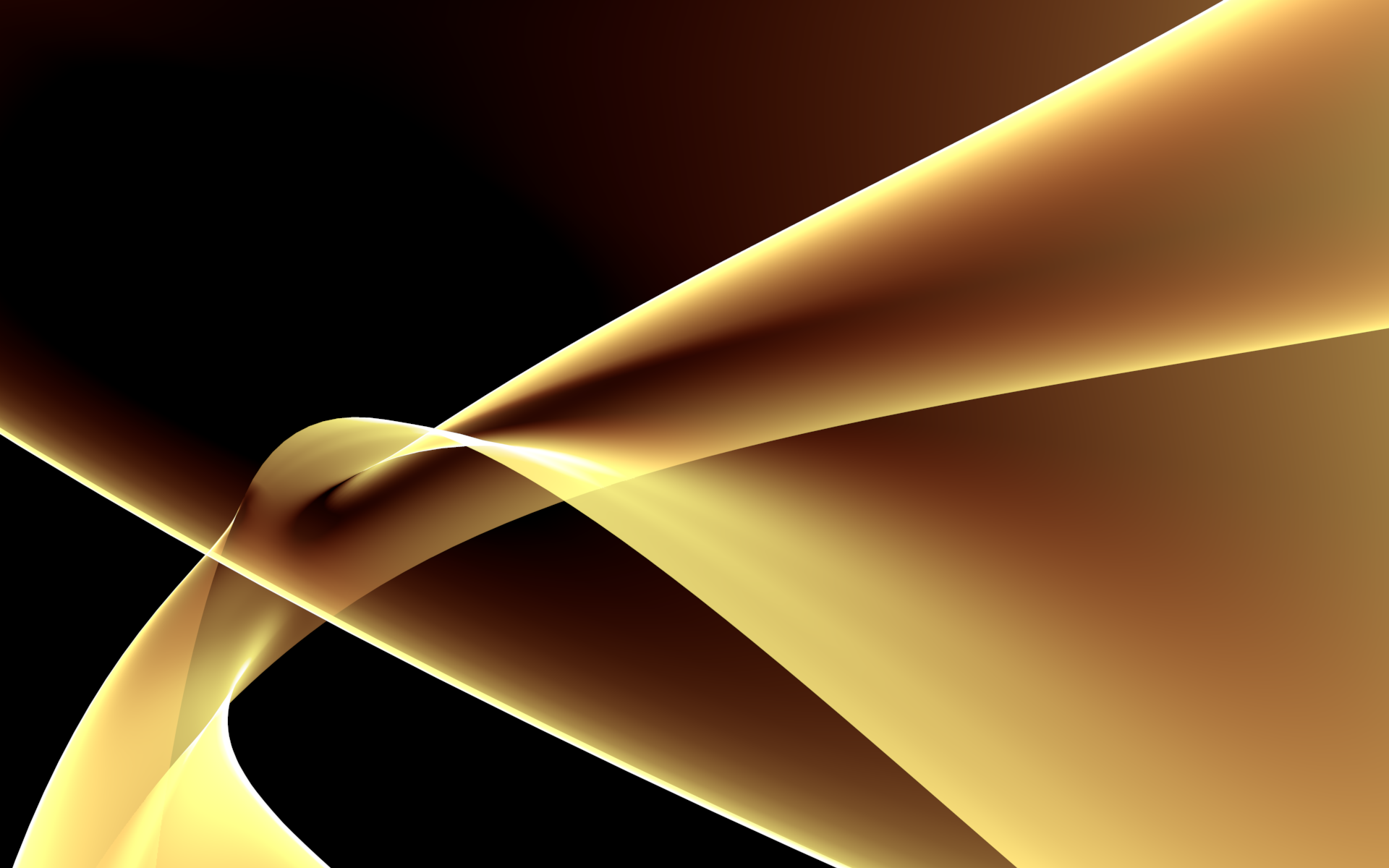 Onde astratte oro nero, 1920x1200 Full HD+ WUXGA, Desktop