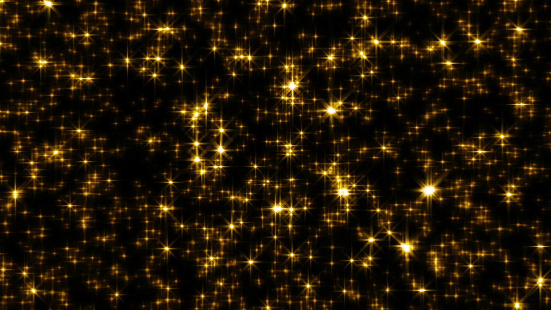 Stelle dorate su nero, 1920x1080 1080p, Desktop