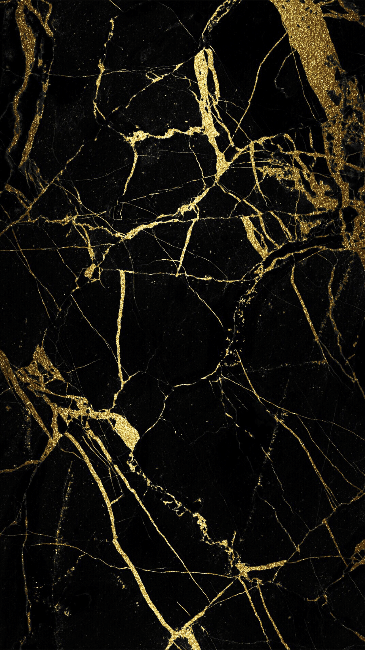 Marmo nero e oro, 1242x2208 Verticale, Mobile