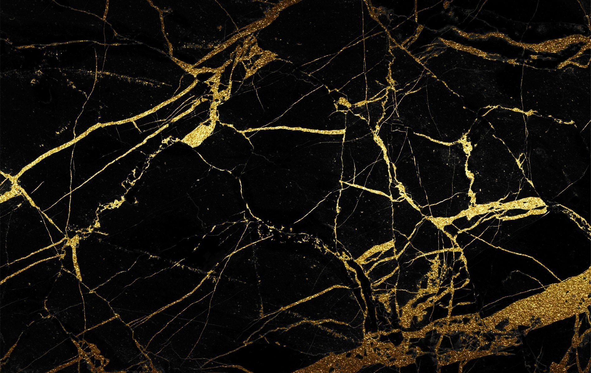 Marmo nero con venature dorate, 1900x1200 HD, Desktop