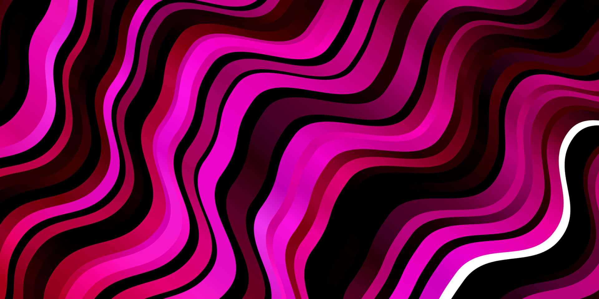Linee ondulate rosa scuro astratte, 1920x960 1080p, PC Desktop