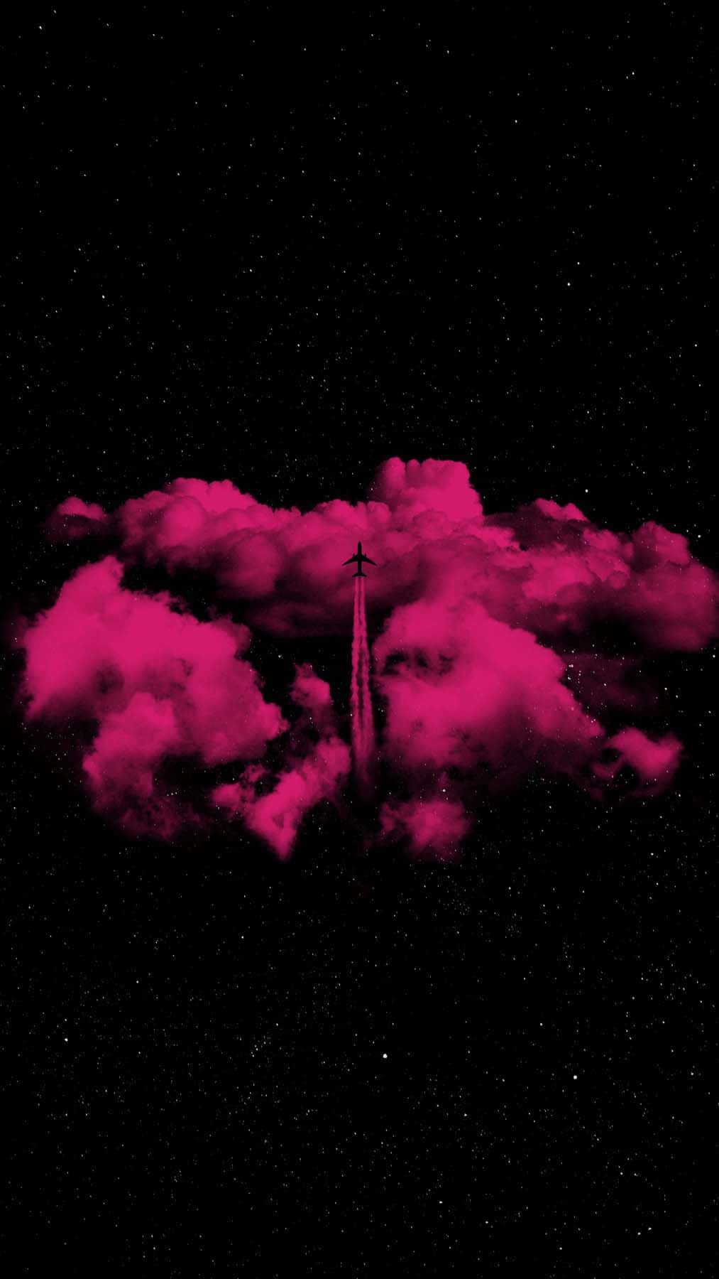 Nuvola rosa in cielo stellato, 1013x1800 Verticale, Telefono
