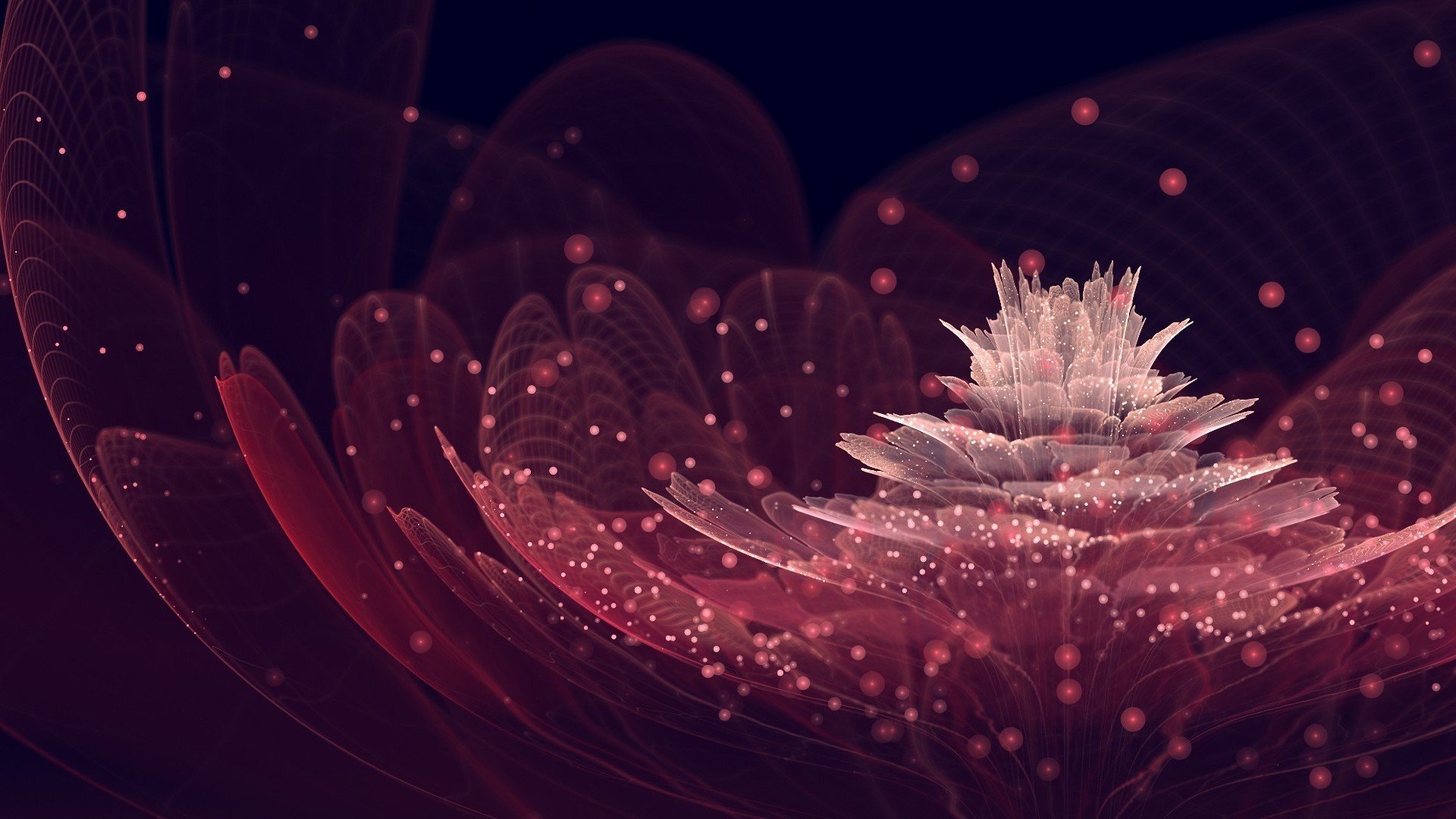 Fiore astratto rosa scuro, 1920x1080 Full HD 1080p, Desktop
