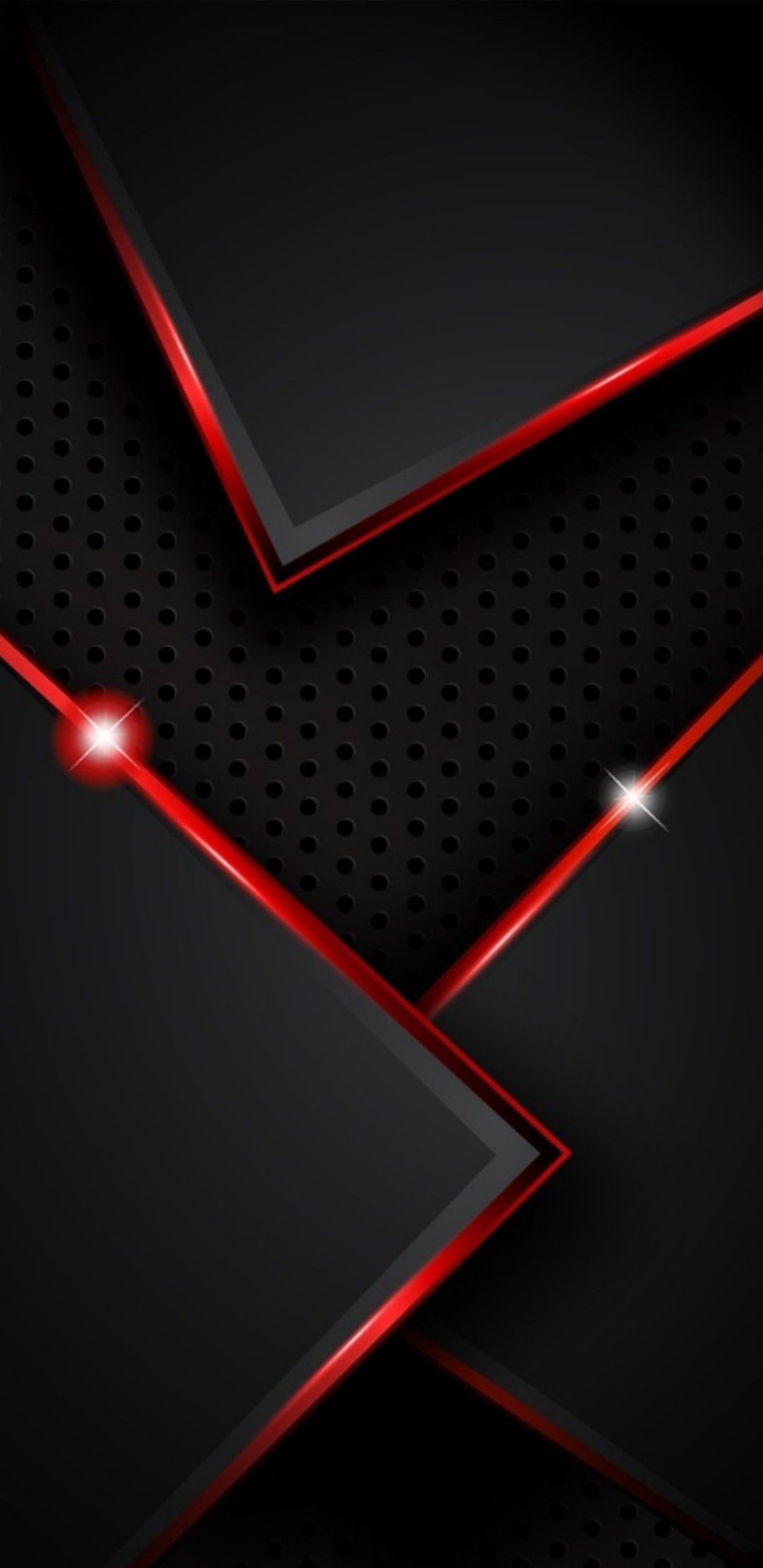Linee astratte rosse e nere, 1080x2220 Full HD Verticale, iPhone