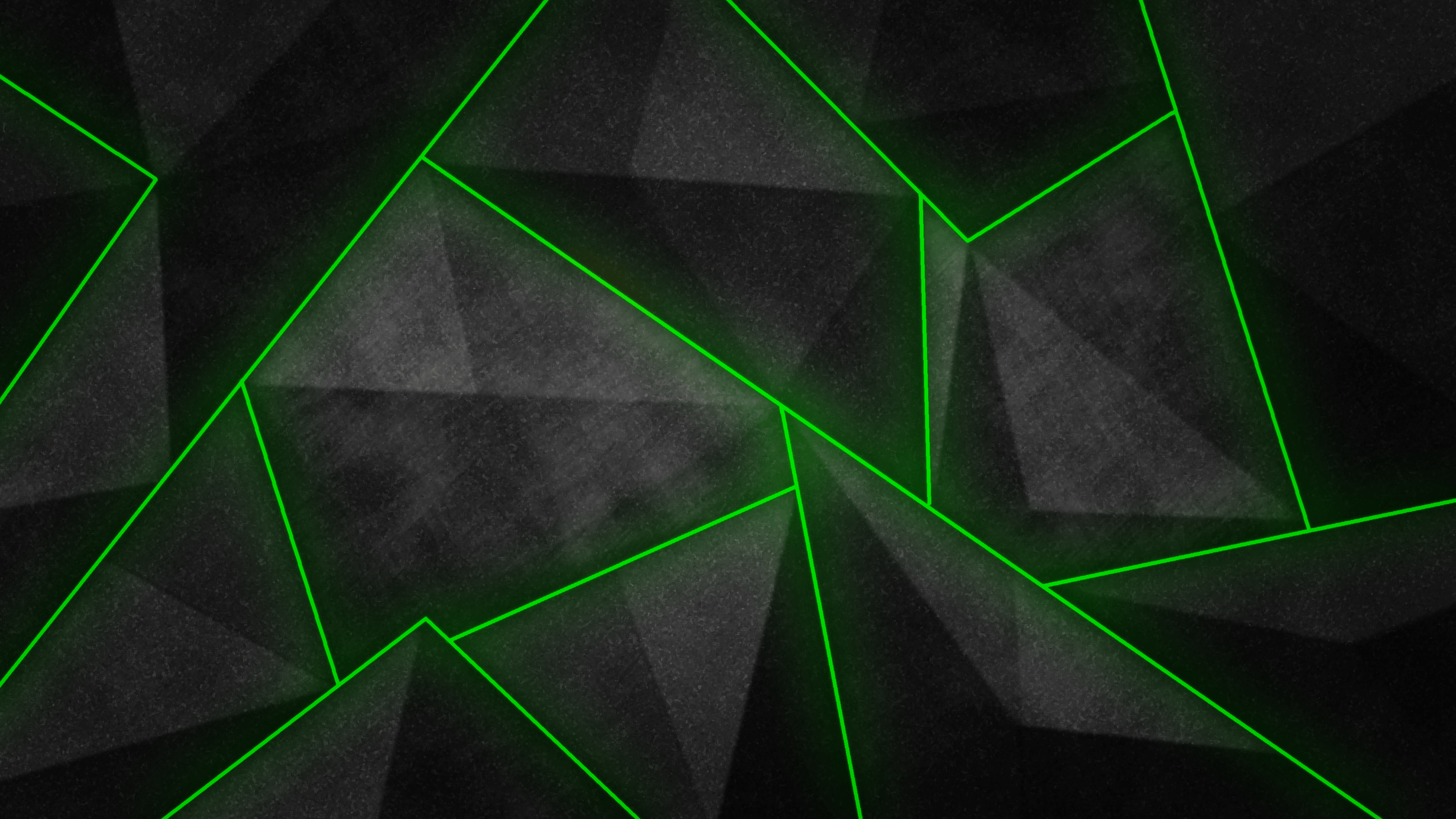 Frammenti geometrici astratti neri verdi, 3840x2160 4K Ultra HD, Monitor 4K