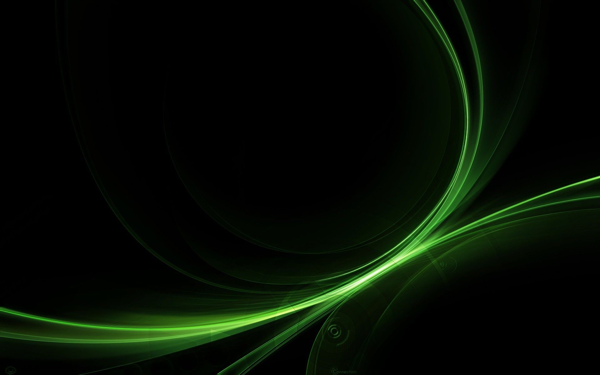 Linee astratte verdi luminose, 1920x1200 Full HD+, PC Desktop