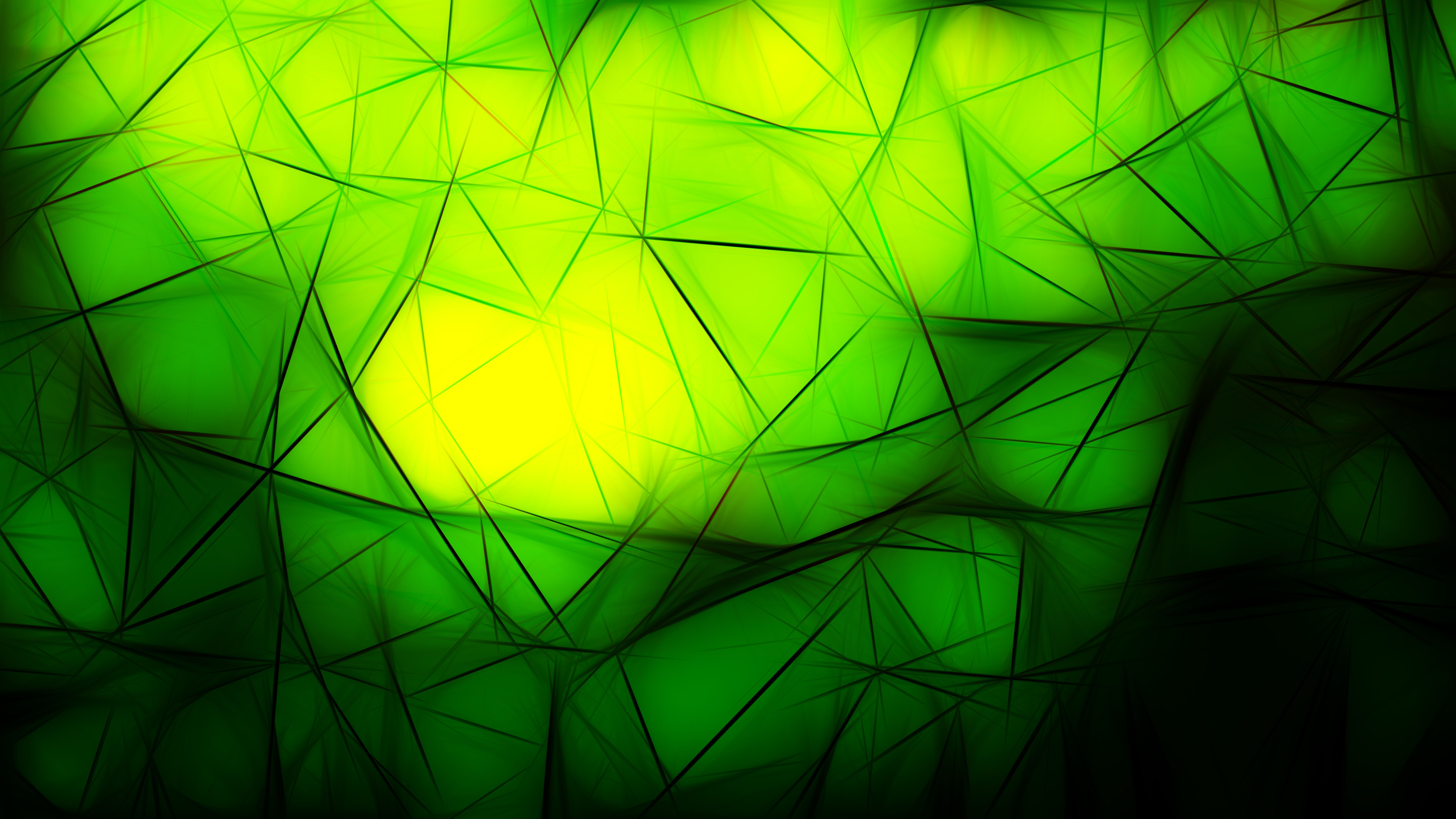 Sfondo astratto frattale verde nero, 8000x4500 Ultra HD, 4K TV